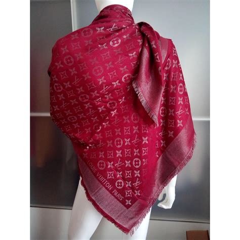 lv scarf red|louis vuitton scarves women's.